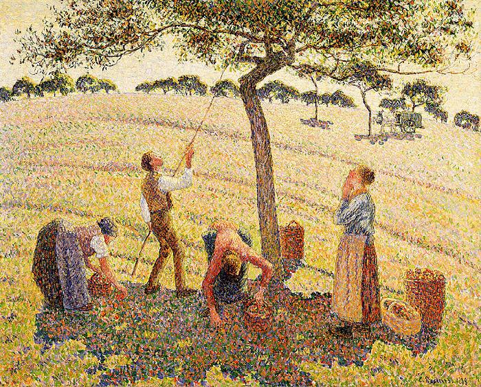 Camille Pissarro Apple harvest at Eragny China oil painting art